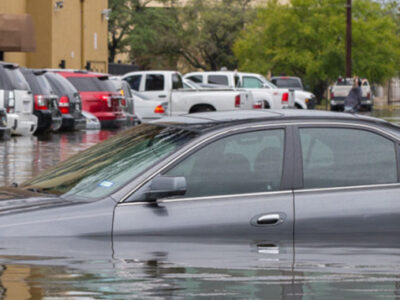 Car in Floodwaters