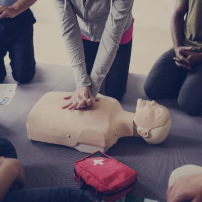 CPR First Aid Training Concept