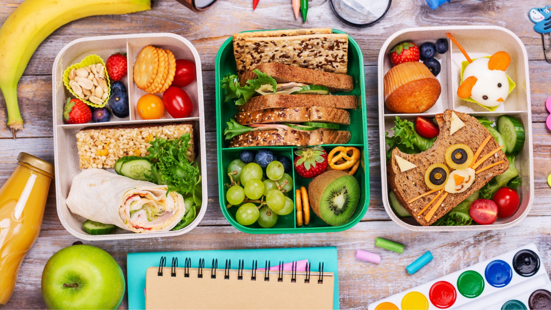 Cucumber Salad, Hummus & Pita Bento Box Lunch