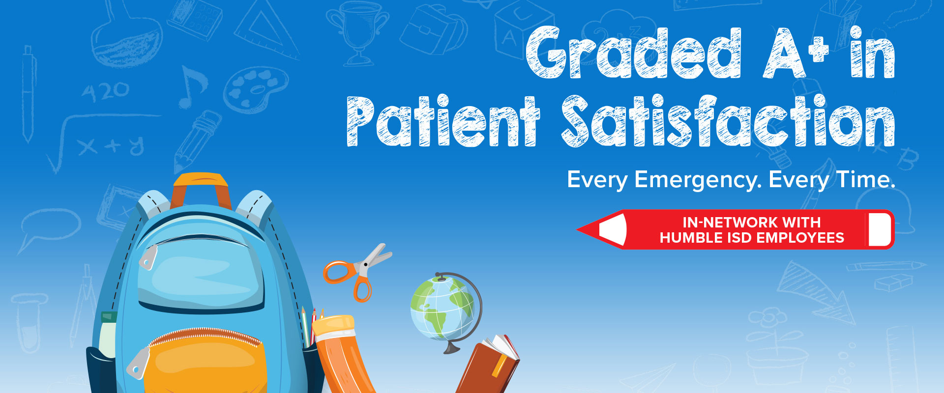 Graded A+ in patient satisfaction. Kingwood Emergency Hospital