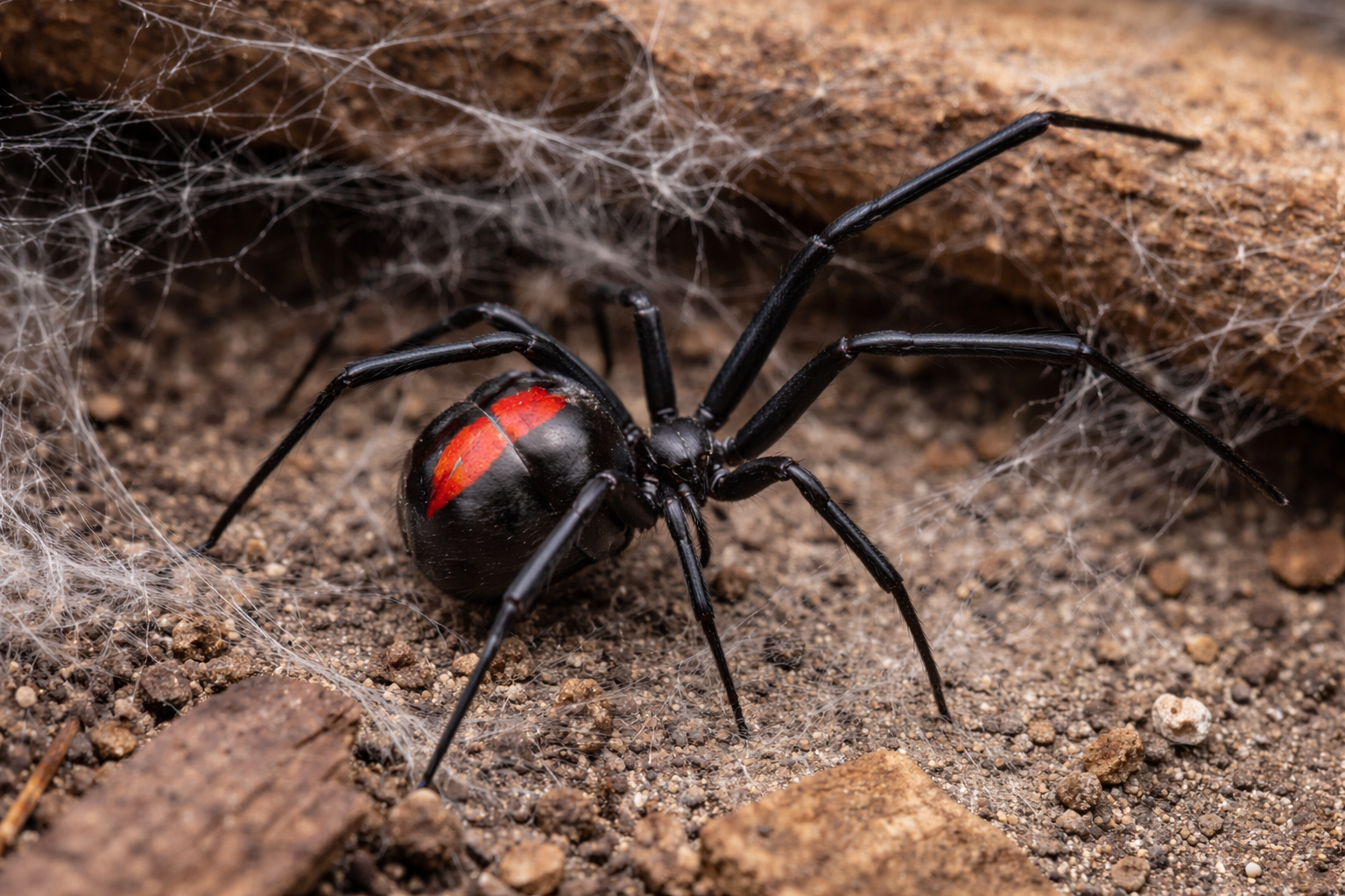 Black widow spiders in Houston
